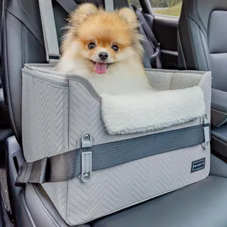 PETSFIT Hondenautozitje Voor Kleine Honden Veiligheidsgordel Grijs — miniatuur 1