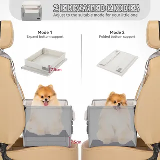 PETSFIT Hondenautozitje Voor Kleine Honden Veiligheidsgordel Grijs — miniatuur 5