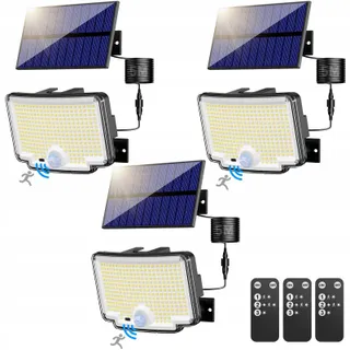 NIPIFY Solarlampen Buiten 310 LED Met Bewegingsmelder IP65 — miniatuur 1