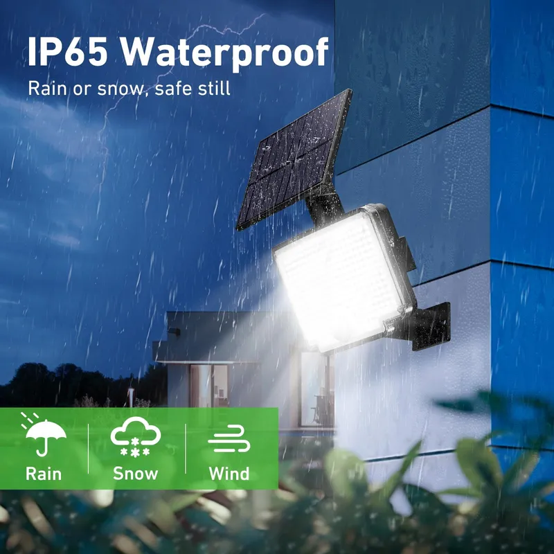 NIPIFY Solarlampen Buiten 310 LED Met Bewegingsmelder IP65 — foto 5