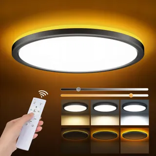 LED Plafondlamp Dimbaar 24W Met Afstandsbediening 1800K-6500K