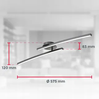 BKLIGHT LED Plafondlamp 12W 1300lm Warm Wit Versie 2 — miniatuur 7