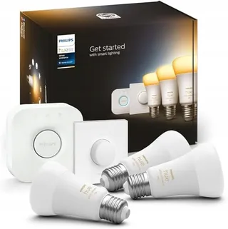 PHILIPS Hue White Ambiance Starterkit E27 3x1100lm Smart Button