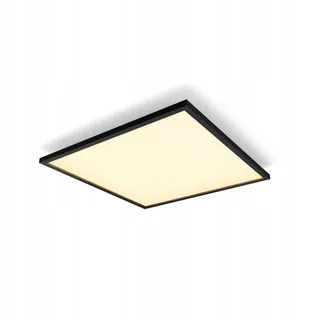 PHILIPS Hue Aurelle Plafondlamp Zwart 60x60cm Dimmer App Alexa