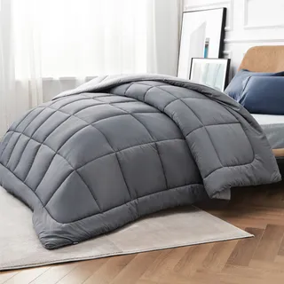 BEDSURE Dekbed 135x200 4 Seizoenen Oeko-TEX Gecertificeerd Grijs