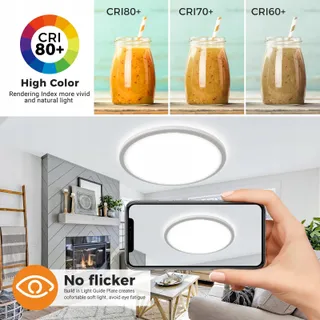 SLOCHI LED Plafondlamp 36W 3600LM Waterdicht Badkamer Keuken — miniatuur 4