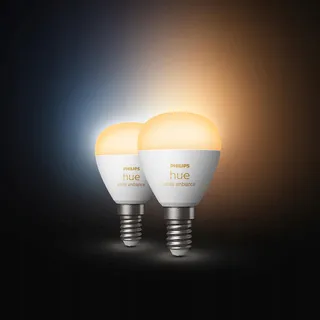 PHILIPS Hue White Ambiance E14 LED Kogellampen Set 2 Stuks Smart