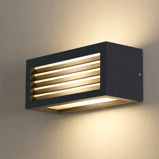 HLFVLITE Moderne Wandlamp E27 Zwart IP54 Waterdicht 40W