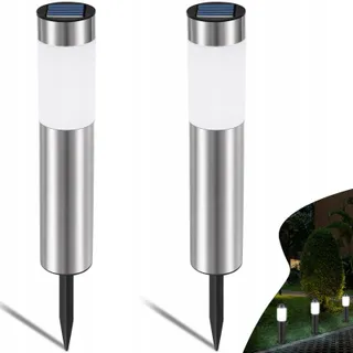 HEINSTIAN Solar Tuinlampen LED Waterdicht Roestvrij Staal 2 Stuks — miniatuur 1