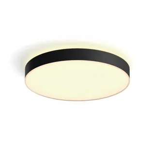 PHILIPS Hue White Ambiance Enrave Plafondlamp XL 6100lm Zwart Dimmer