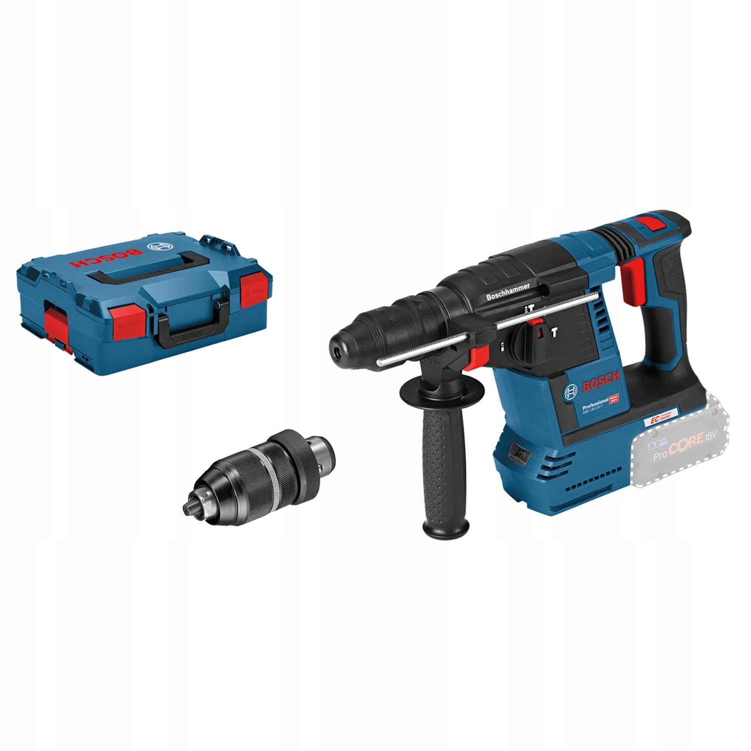 BOSCH Professional Boorhamer 18V GBH 18V-26 F SDS Plus L-BOXX