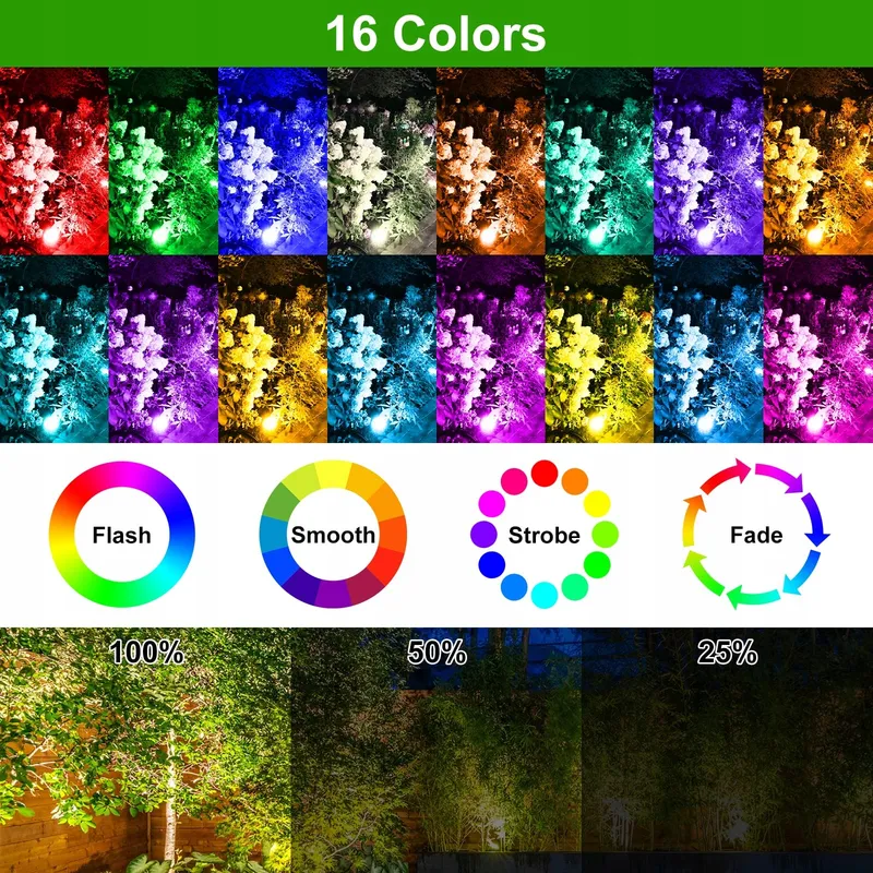 T-SUNUS LED Tuinspot RGB IP65 Waterdicht 6 Stuks — foto 4