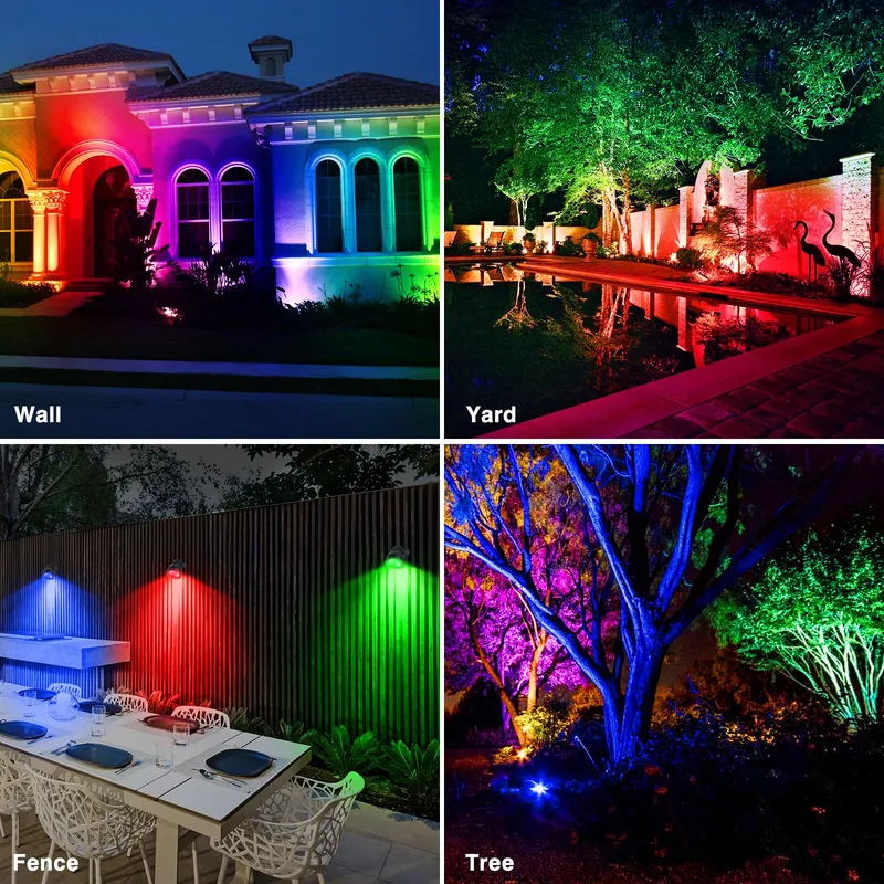T-SUNUS LED Tuinspot RGB IP65 Waterdicht 6 Stuks — foto 6