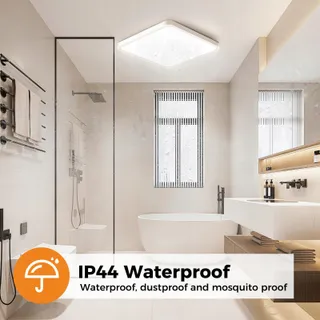 SLOCHI Vierkante LED Plafondlamp 15W 1500LM Slaapkamer Keuken — miniatuur 5