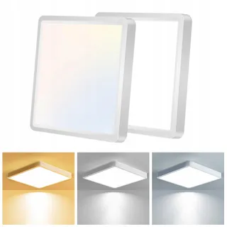 SLOCHI Vierkante LED Plafondlamp 15W 1500LM Slaapkamer Keuken — miniatuur 1