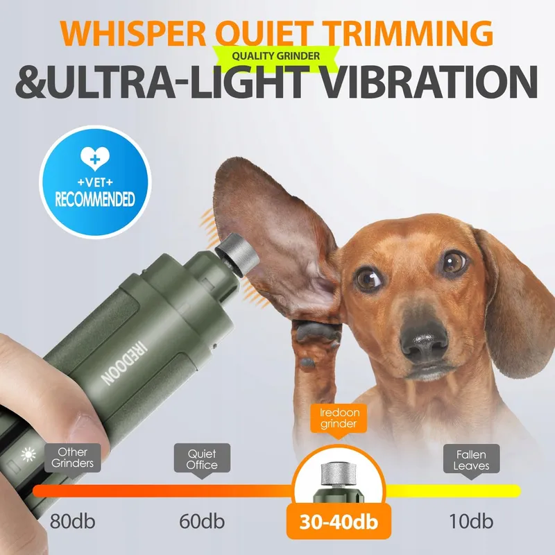 IREDOON Professionele Nagelslijper Honden 3-Standen 4 LED — foto 5