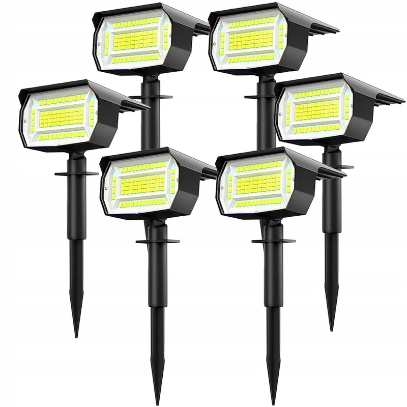 LOTMOS Solarlamp Tuin LED 72LED 6500K Waterdicht 6 Stuks — foto 1