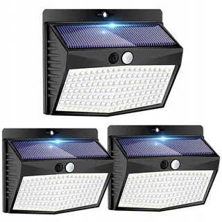 PEASUR Solarlampen Buiten met Bewegingsmelder 138 LED 3 Stuks