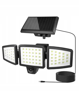 LEPRO Solarlamp Buiten Met Bewegingsmelder 1200LM 72 LED IP65