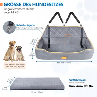 GL GLENSLAVE Hondenautostoel voor Grote en Middelgrote Honden — miniatuur 3