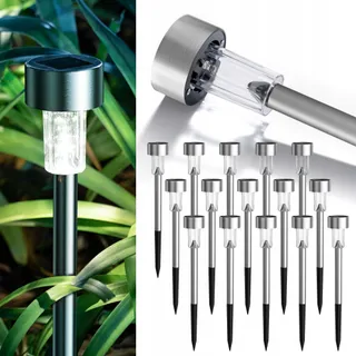 GIGALUMI Solarlampen Tuin LED Waterdicht 16 Stuks