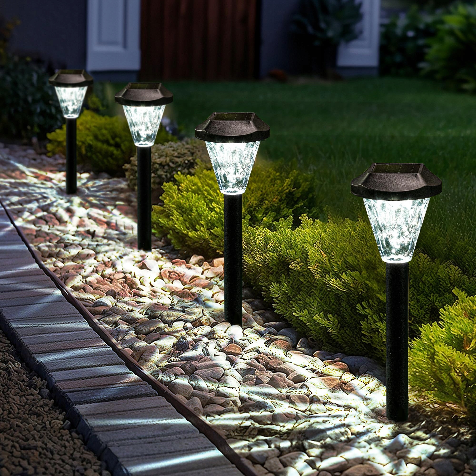 GIGALUMI 8 Stuks Solarlampen Waterdicht Tuin Terras Gazon