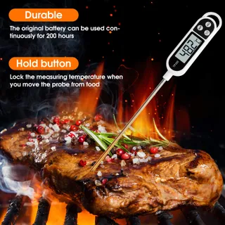 DIGITAL Keukenthermometer Vlees Grill BBQ Snelle Aflezing — miniatuur 4