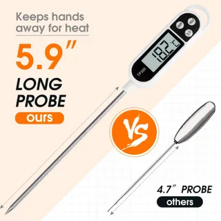 DIGITAL Keukenthermometer Vlees Grill BBQ Snelle Aflezing — miniatuur 3