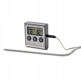 XAVAX 2-in-1 Digitale Braadthermometer Met Keukenklok Temperatuursensor