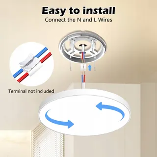 LED LAMPE Moderne Plafondlamp LED 24W IP44 Badkamer en Keuken — miniatuur 2