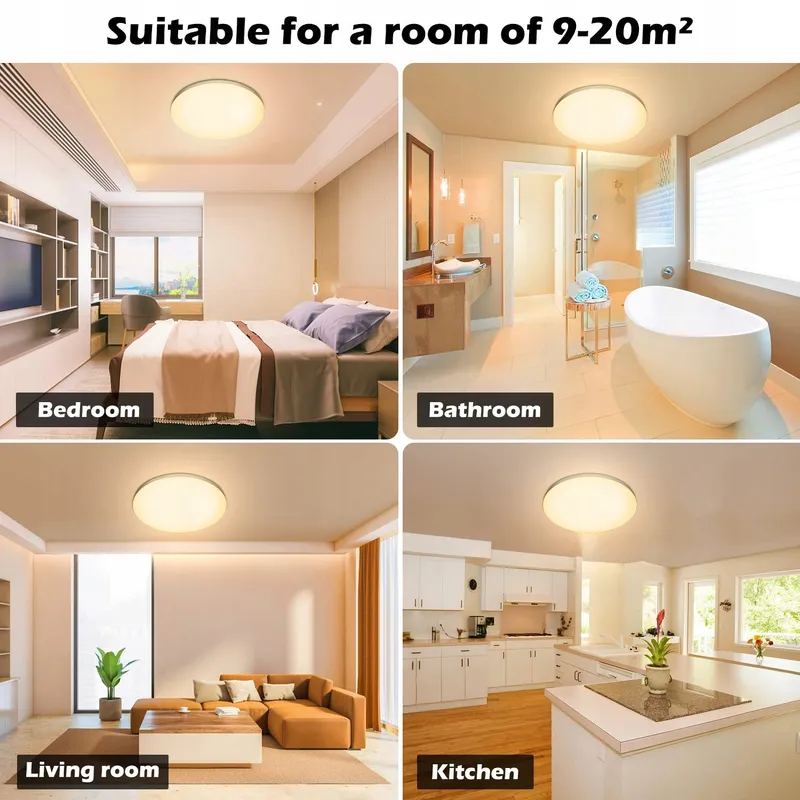 LED LAMPE Moderne Plafondlamp LED 24W IP44 Badkamer en Keuken — foto 7
