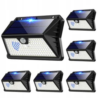 OUILA Solarlamp Buiten 185 LED 3 Modi Bewegingssensor IP65