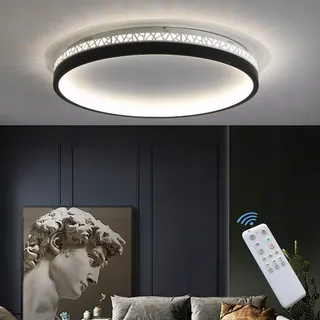 LED DECKENLEUCHTE Plafondlamp met Afstandsbediening 40W Zwart