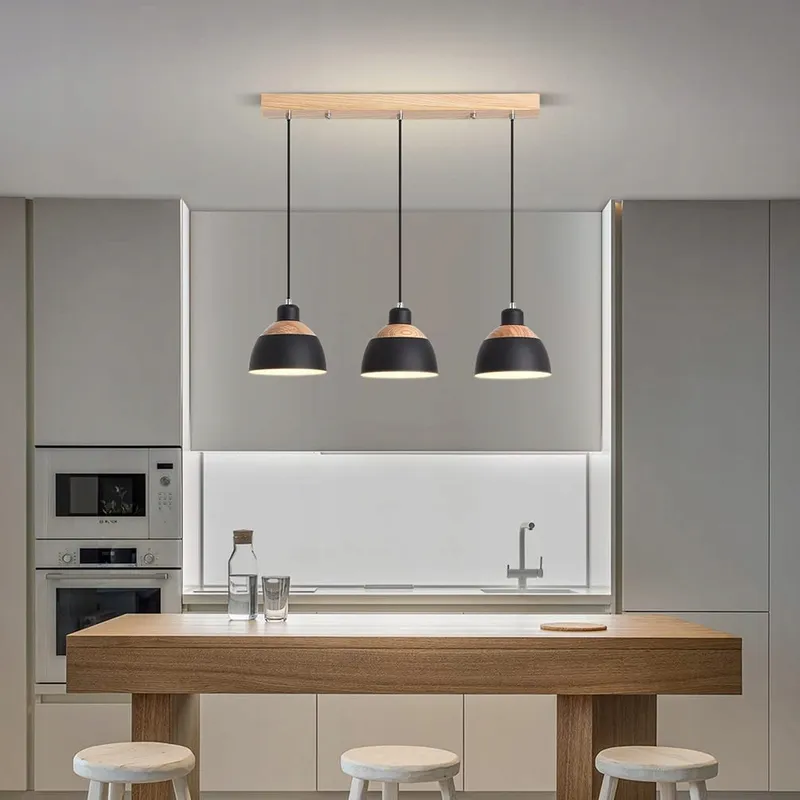 BEASIU-ELETRO Retro Hanglamp 3-lichts Zwart E27 — foto 2