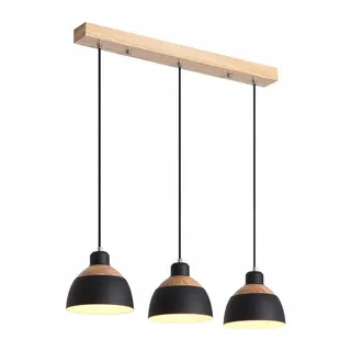 BEASIU-ELETRO Retro Hanglamp 3-lichts Zwart E27 — miniatuur 1