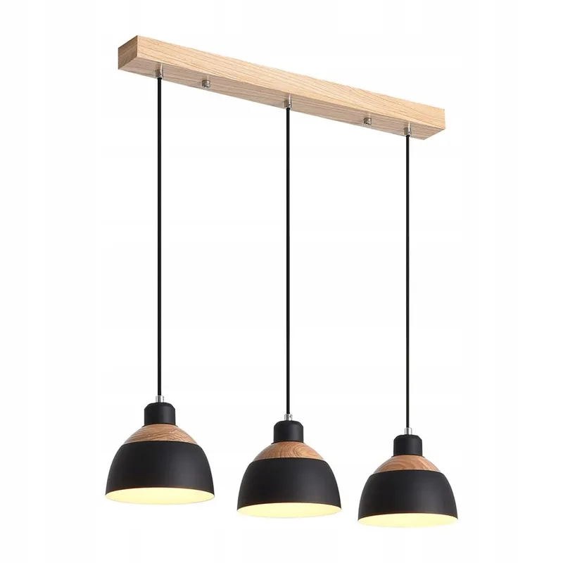 BEASIU-ELETRO Retro Hanglamp 3-lichts Zwart E27 — foto 1