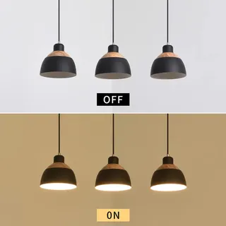 BEASIU-ELETRO Retro Hanglamp 3-lichts Zwart E27 — miniatuur 4