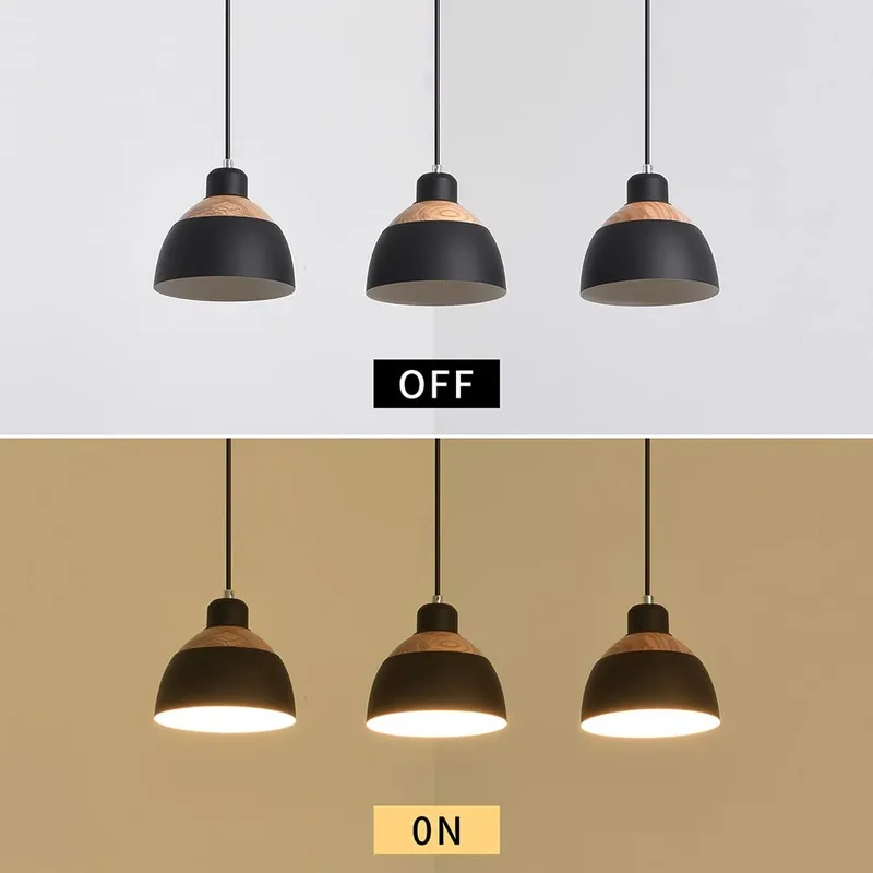 BEASIU-ELETRO Retro Hanglamp 3-lichts Zwart E27 — foto 4