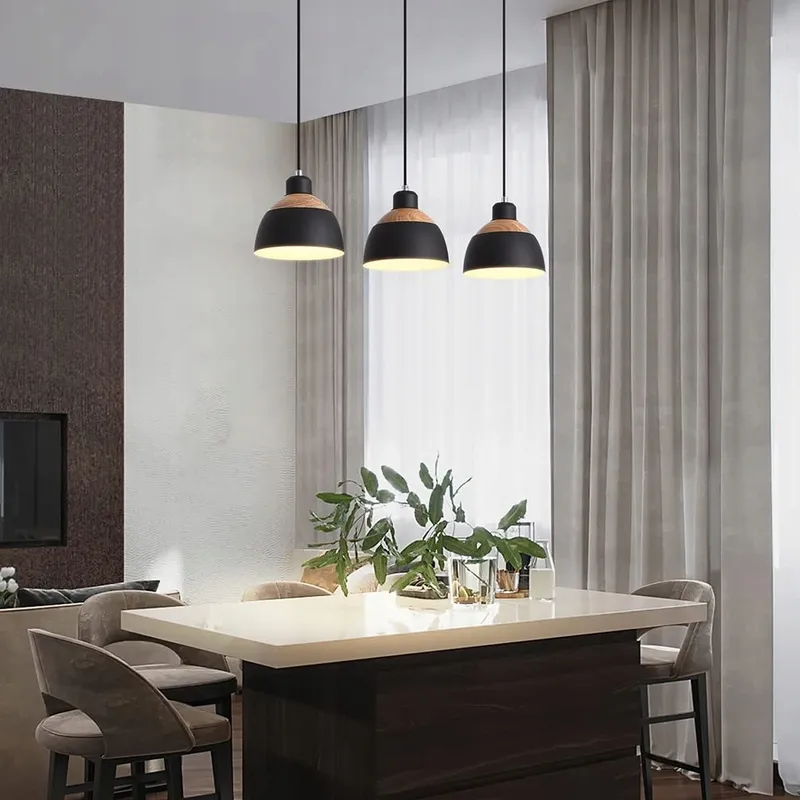 BEASIU-ELETRO Retro Hanglamp 3-lichts Zwart E27 — foto 8