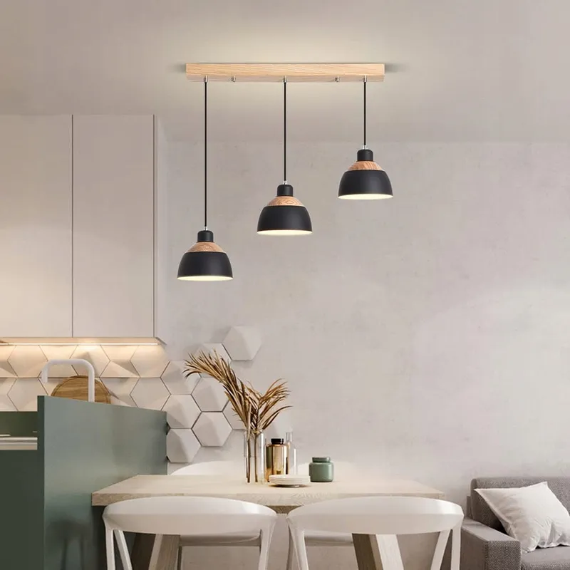 BEASIU-ELETRO Retro Hanglamp 3-lichts Zwart E27 — foto 3