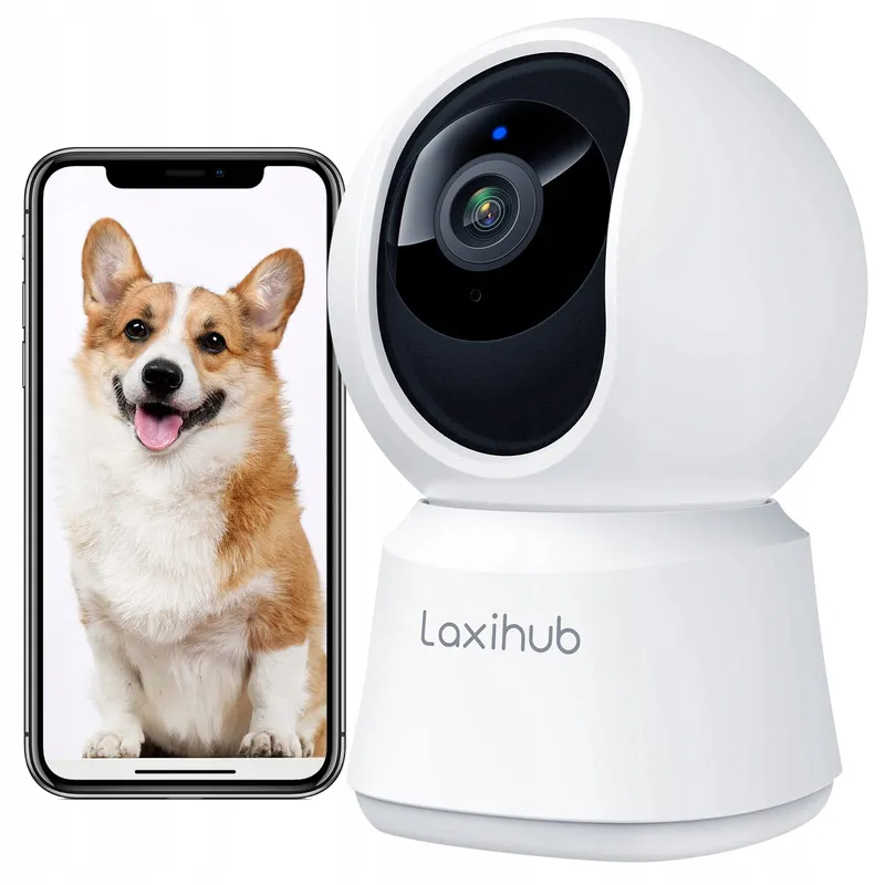 LAXIHUB Huisdiercamera 2K HD WiFi App 2-Weg Audio Alexa — foto 1
