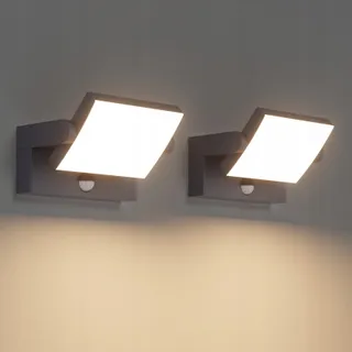 KLIGHTEN Buitenlamp LED 24W Bewegingsmelder IP65 Warm Wit