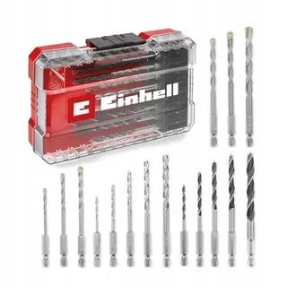 EINHELL Borenset 16-delig Hout Steen Metaal met Etui