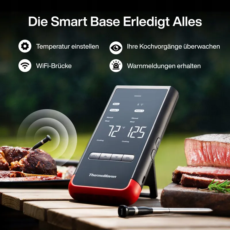 THERMOMAVEN P2 Draadloze Vleesthermometer Bluetooth 5.3 2 Sondes IPX8 — foto 6