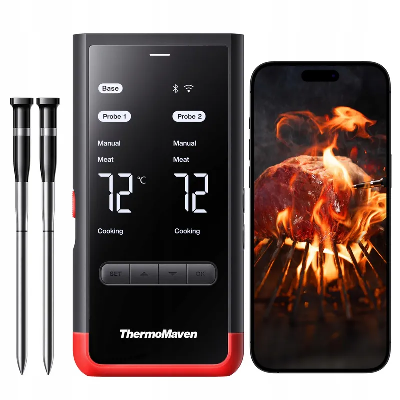 THERMOMAVEN P2 Draadloze Vleesthermometer Bluetooth 5.3 2 Sondes IPX8 — foto 1