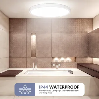LED Plafondlamp Rond 18W 4000K 1600LM IP44 Badkamer Keuken — miniatuur 4