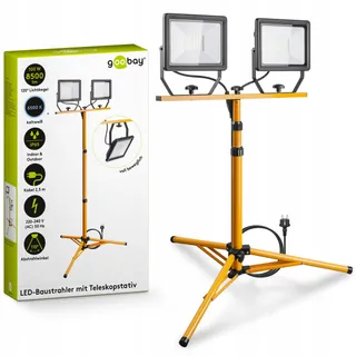 GOOBAY 49984 LED Bouwspot Met Statief 2,5m Kabel IP65 2x8500lm 6500K
