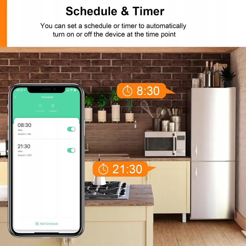 ANTELA Smart Stopcontact WiFi Energiemeter Compatibel met Google — foto 7