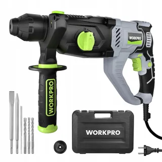 WORKPRO Boorhamer SDS-Plus 1050W 3J 26mm met Accessoires
