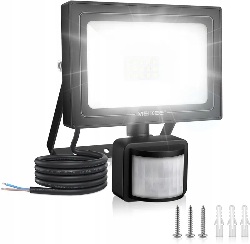MEIKEE LED Schijnwerper 15W 1200LM 6500K Bewegingsmelder IP66 — foto 1
